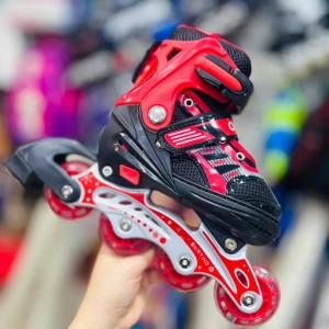 اسکیت آموزشی سایز متغیر OUSHEN (اوشن) به همراه ست کامل ایمنی |مناسب سایز35 تا38