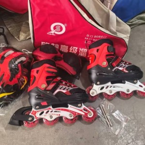 اسکیت آموزشی سایز متغیر OUSHEN (اوشن) به همراه ست کامل ایمنی |مناسب سایز39 تا 42