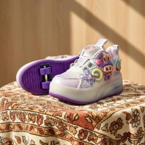 کفش اسکیتی  چراغدار مدل لبوبو