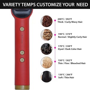 برس حرارتی مو با فناوری PTC و طراحی ارگونومیک مدل straight comb