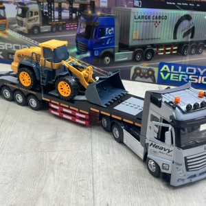 ماشین کنترلی تریلی حمل بولدوزر ۹ کانال مدل Transport Truck (مقیاس ۱:۲۴)