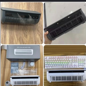 کولر رومیزی مه‌پاش شارژی E868 | باتری 6000mAh + ریموت + قابل حمل