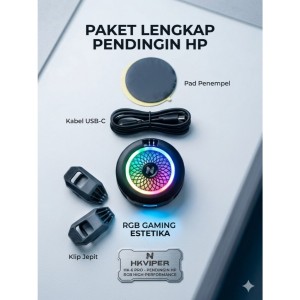 فن خنک‌کننده رادیاتوری موبایل HK6-PRO مدل Magnetic Phone Cooler