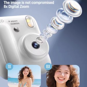 دوربین چاپ فوری کودک  مدل Mini Print Camera با نمایشگر ۲.۴ اینچی