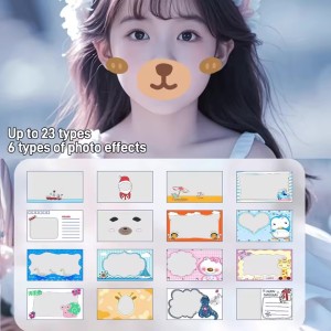 دوربین چاپ فوری کودک  مدل Mini Print Camera با نمایشگر ۲.۴ اینچی