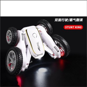 ماشین بازی کنترلی مدل Stunt King کد 6-889 _ رنگ سفید