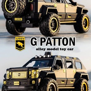 ماکت فلزی ماشین جیپ پیتون G.PATTON  مقیاس  1:24_ رنگ سبز