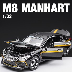 ماکت فلزی  بی ام و ( BMW MANHART M8) با مقیاس1:32 رنگ سبز