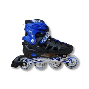 اسکیت کفشی بدنه هارد برند لانگ فنگ LONG FENG  سایز کوچک (مناسب 31 تا 34) آبی