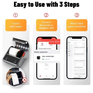 پرینتر لیبل زن حرارتی بی‌سیم NIIMBOT مدل B3S - چاپ لیبل‌های کابل، مواد غذایی، پوشاک و جواهرات | کیفیت چاپ بالا و استفاده آسان