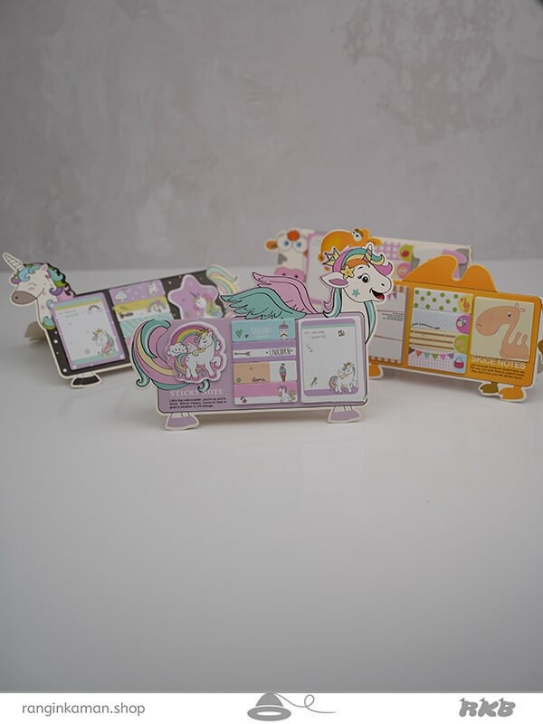کاغذ یادداشت چسب دار رومیزی یونیکورن Unicorn desktop sticky note paper