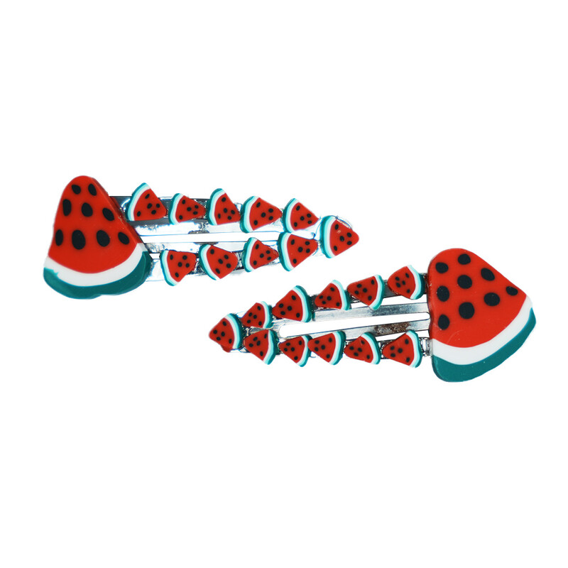 سنجاق سر تق تقی هندوانه Watermelon hairpin