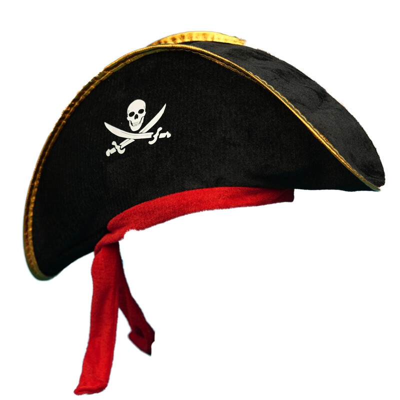 کلاه ربان دار دزددریاییPirate's hat with ribbons