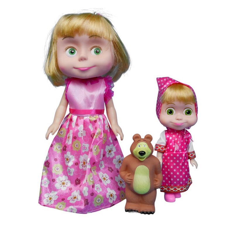 عروسک ماشا و میشا کدMasha and Misha dolls3054