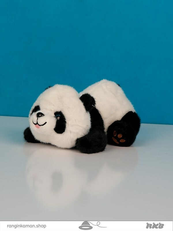عروسک پاندا چشم تیله ای خوابیده Sleeping marble eyed panda doll