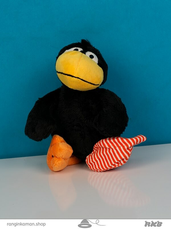 عروسک کلاغ جوراب راه راه Striped sock crow doll