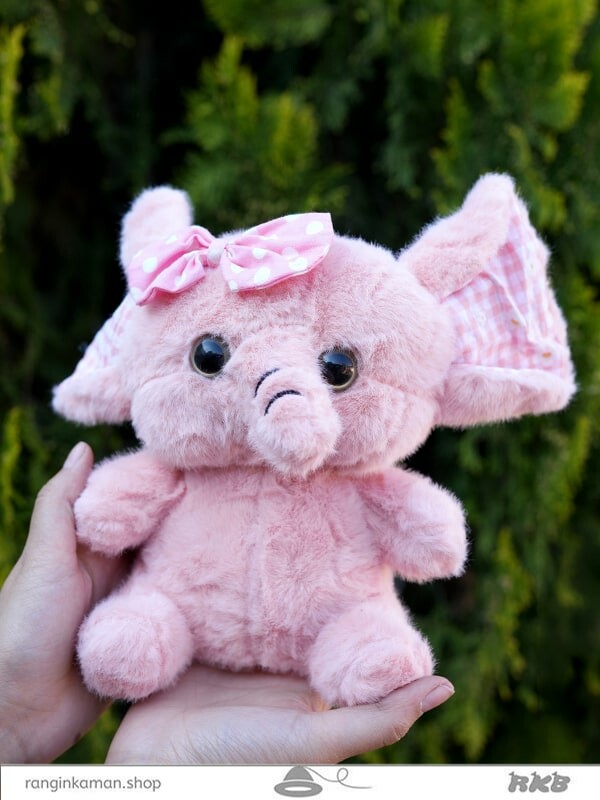 عروسک فیل چشم تیله ای Marble-eyed elephant doll