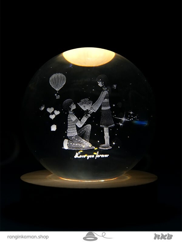 گوی کریستال کوچک سایز 6 Small crystal ball