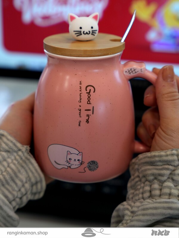 ماگ طرح کله گربه کد 10731 Cat head design mug