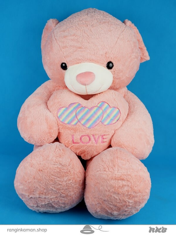 عروسک خرس قلب تو قلب کد 922 Heart in heart teddy bear