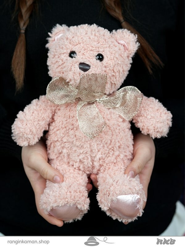 عروسک خرس پشمالو سایز یک کد 16_1520 curly teddy bear doll