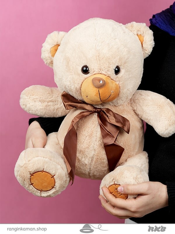 عروسک خرس دماغ نگینی کد 15_1520 Gem nose bear doll
