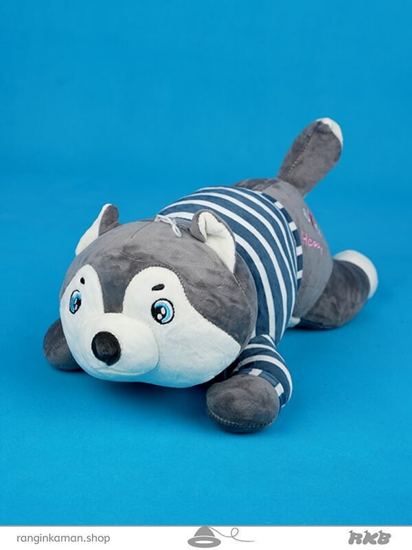 عروسک هاسکی ملوانی خوابیده Husky sleeping sailor doll