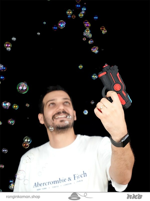 تفنگ حباب ساز شارژی Rechargeable bubble gun