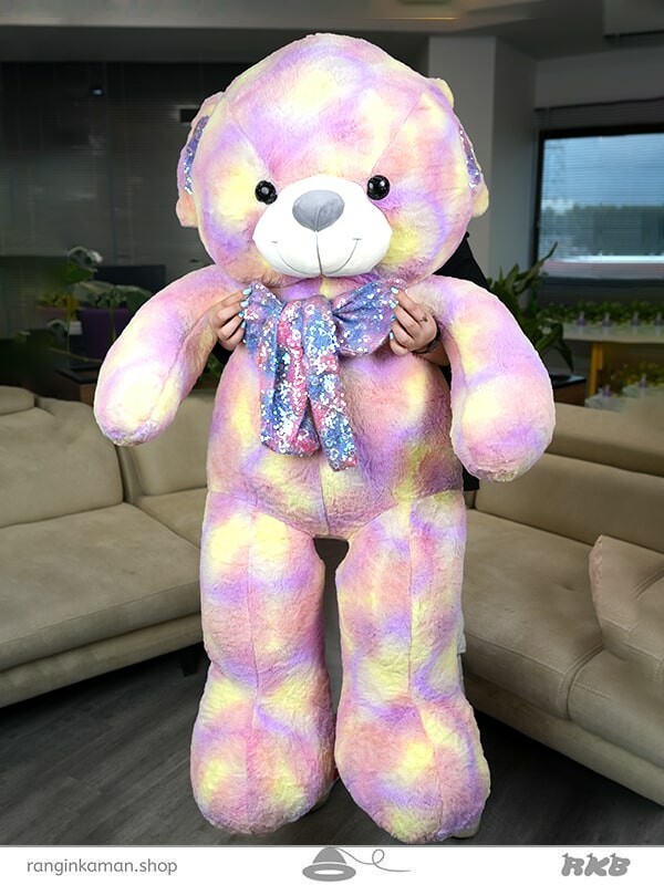 عروسک خرس آبرنگی 150 سانتیWatercolor bear doll 150 cm