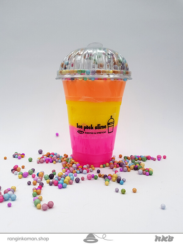 ژل بازی آیس پک کد 1 (آدامسی صورتی،زرد،نارنجی)