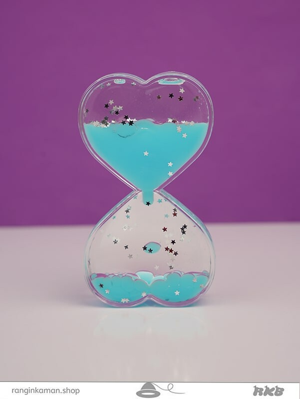 ساعت شنی قلب پاستیلی Pastel heart hourglass
