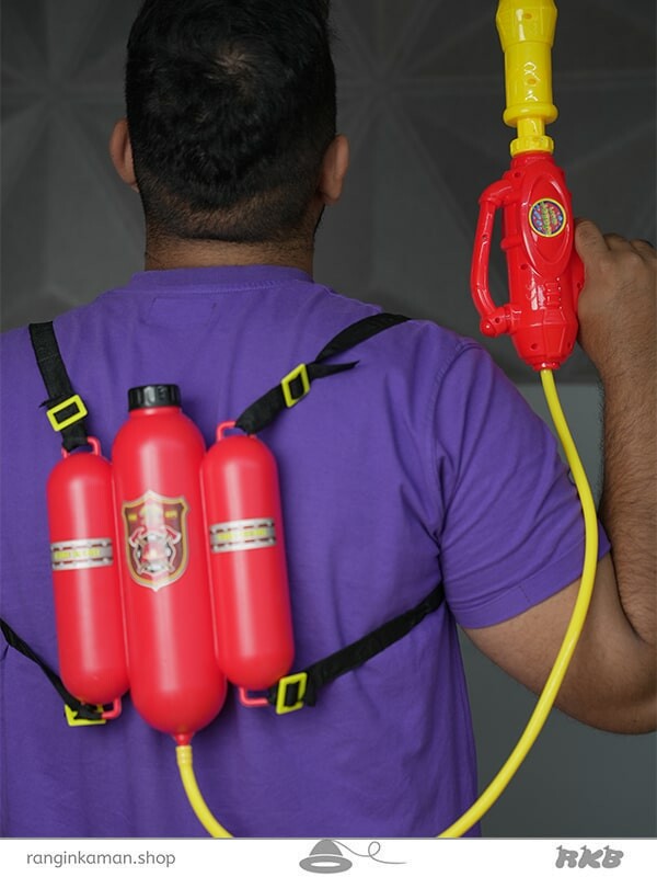 تفنگ آب پاش کوله ای آتش نشان Fireman's backpack water spray gun