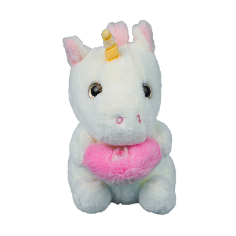 عروسک یونیکورن رنگین کمان به دست  Rainbow unicorn doll in hand