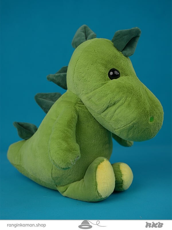 عروسک دایناسور سبز سایز 1 Green dinosaur doll size 1