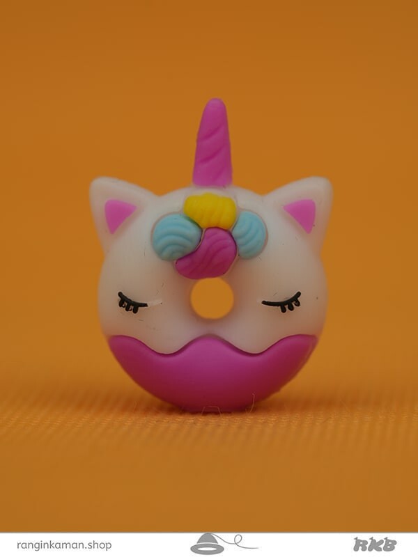 سرمدادی فانتزی سیلیکونی دونات یونیکورن چشم بسته Sarmadadi Fantasy Silicone Donut Unicorn Blindfolded