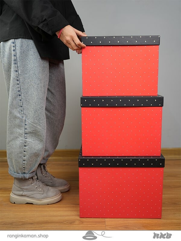 جعبه مکعب مربع (3 سایز بزرگ ) Square cube box