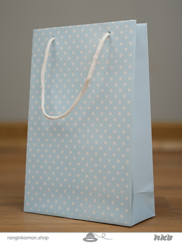 بگ خالخالی آبی Blue spotted bag