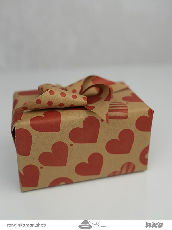 کاغذ کادو طرح قلب Heart design gift paper