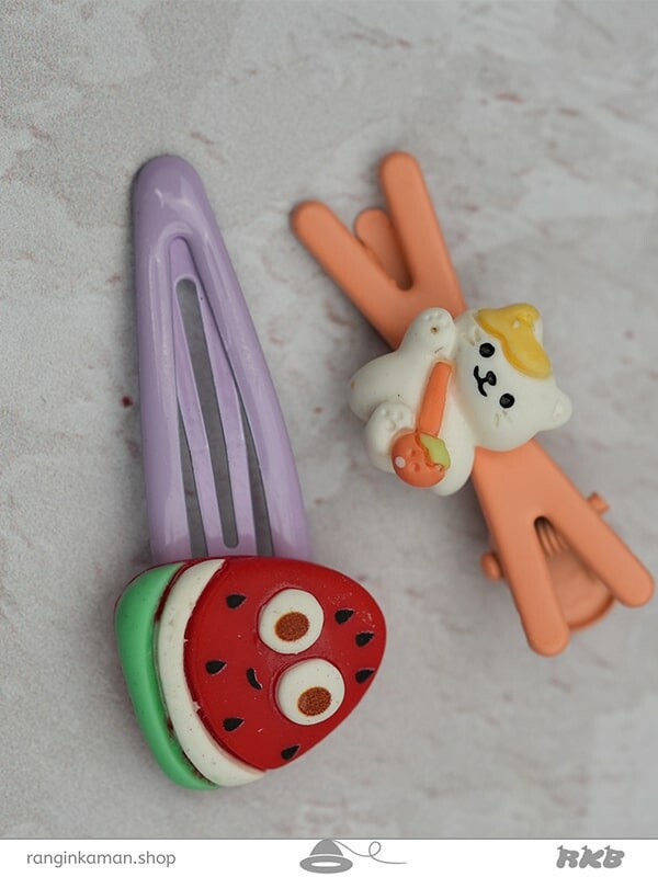 سنجاق مو پاستیلی میوه ای Fruit pastel hairpin