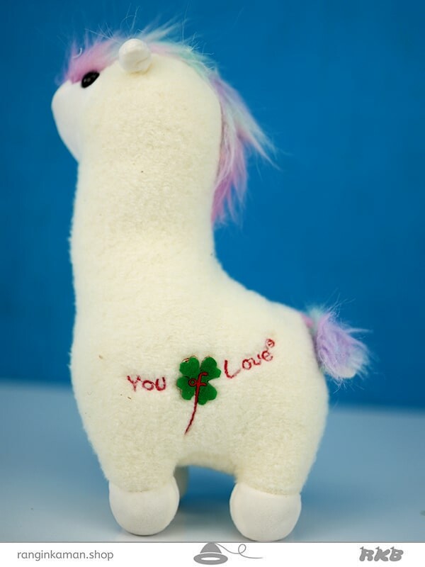 عروسک لاما یال رنگی  colorful mane llama doll