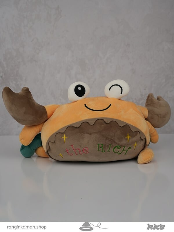 عروسک پتودار طرح خرچنگ Crab design blanket doll