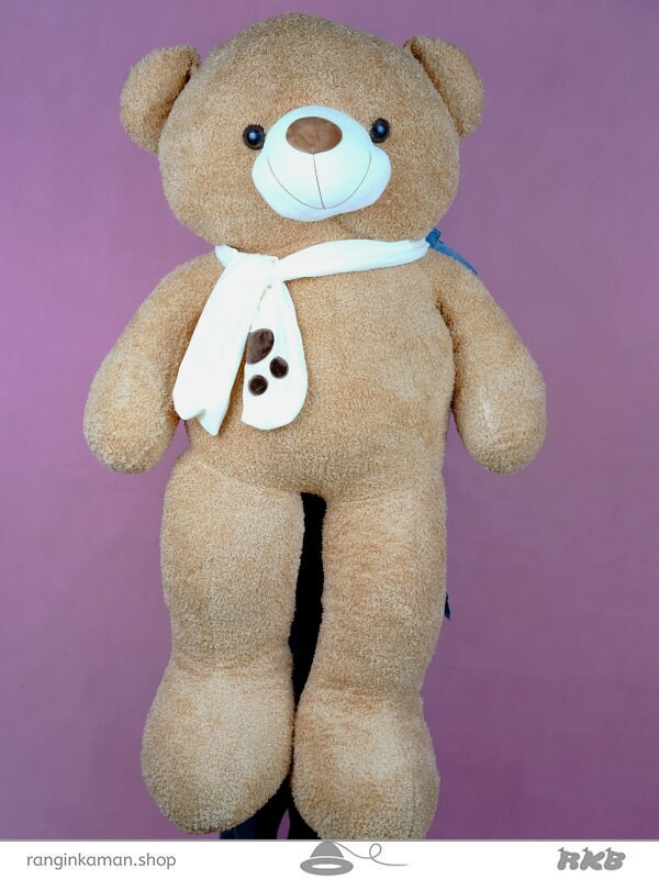 عروسک خرس شال دار Bear doll with a scarf
