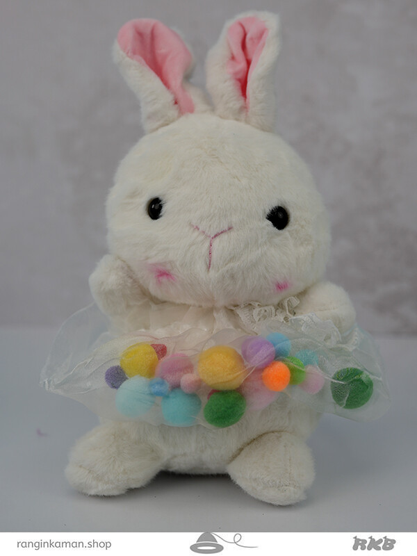 عروسک خرگوش لباس توپی Rabbit doll in a ball dress