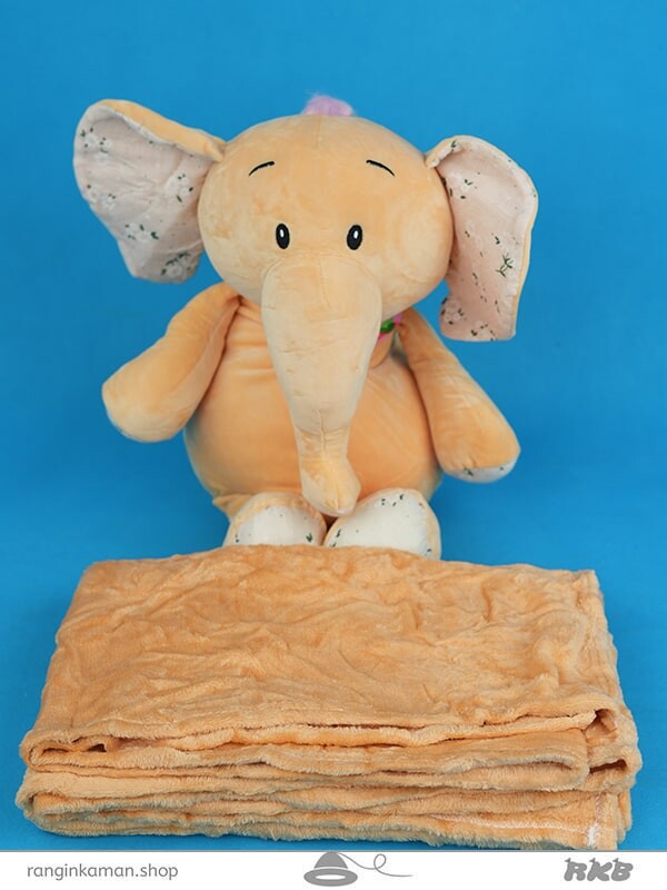 عروسک پتودار طرح فیل Elephant design blanket doll