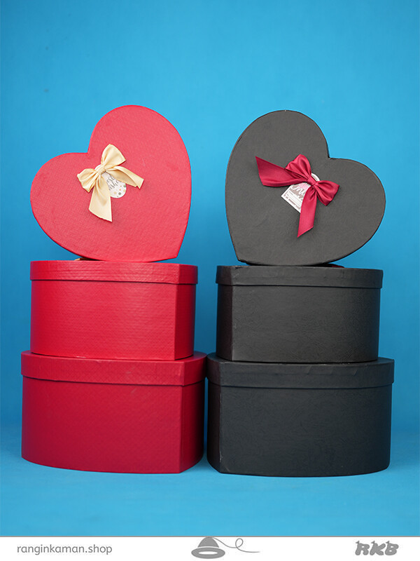 جعبه قلب 3 تکه بزرگ Big 3 piece heart box