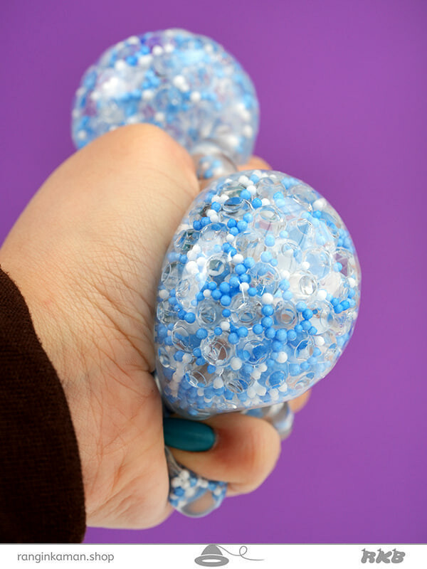 فیجت دونه برفی شفاف Snowflake fidget