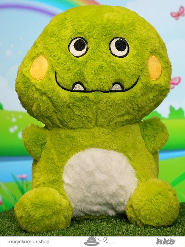 عروسک دایناسور توبغلی Smiling dinosaur doll