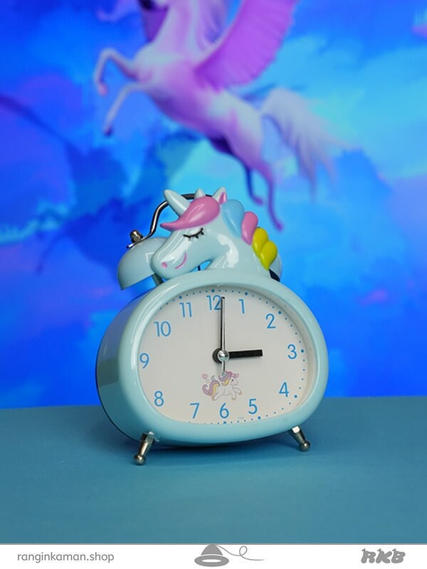 ساعت رومیزی یونیکورن unicorn table clock