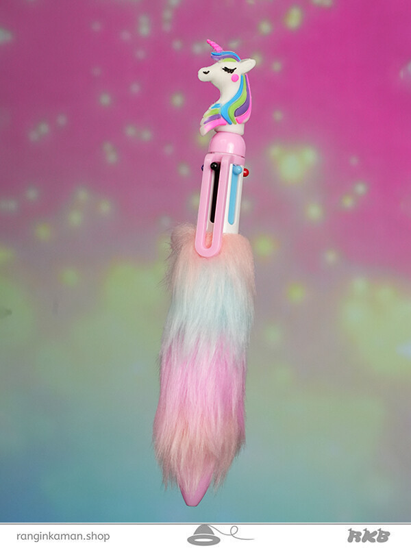خودکار 6 رنگ یونیکورن پولیشی Unicorn polish 6 color pen