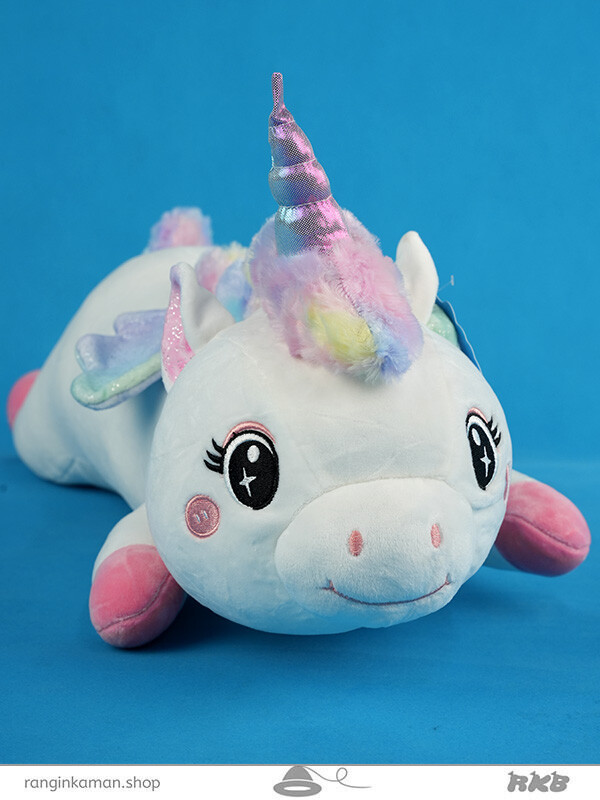 عروسک تک شاخ خوابیده 70سانتی sleeping unicorn doll